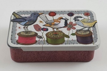 Emma Ball - Stitched Bobbin Birdie - Pocket Tin